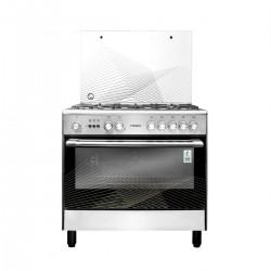 فرن تورنيدو غاز 5 شعلات مقاس 60×90 أمان كامل - ستيل