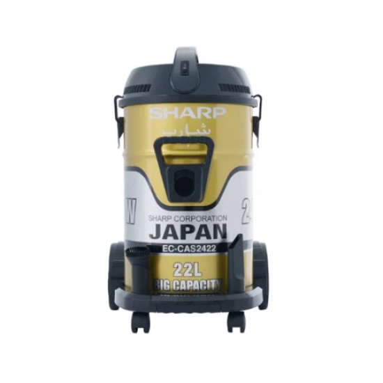 مكنسه كهرباء شارب برميل 22 لتر 2400 وات – ذهبي