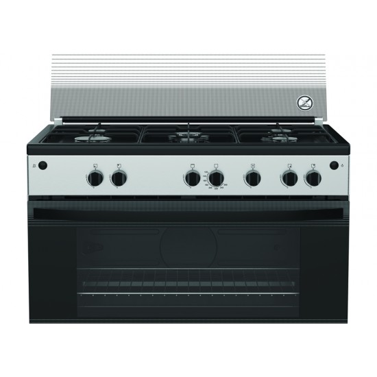 فرن غاز فريجيدير 5 شعلات 90 سم - ستيل 