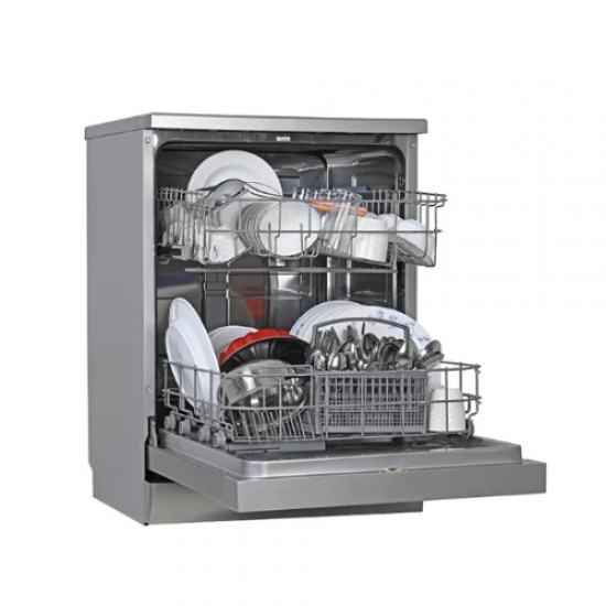 غسالة صحون 8 برامج جنرال سوبريم – 14مكان – فضي