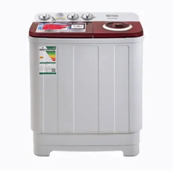 غسالة حوضين 5 كيلو جنرال سوبريم - ابيض / احمر