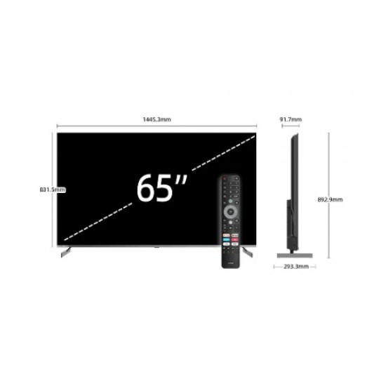 شاشة ٦٥ بوصة سمارت تشيك 4K -GOOGLE TV-QLED