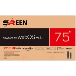 شاشة 75 بوصة سمارت سيرين LED – 4K UHD – WEBOS