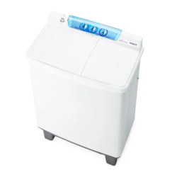 غسالة ملابس حوضين هيتاشي 10.5 كيلو - أبيض
