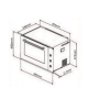 فرن بلت ان كهرباء 90 سم ماستر جاز - 9 وظائف - ايطالي 