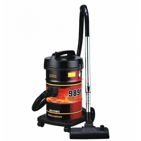 مكنسة برميل جنرال سوبريم 1600 وات - 21 لتر - احمر