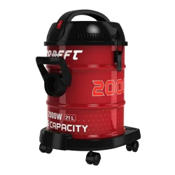 مكنسه برميل كرافت 21 لتر - 2000 وات - احمر